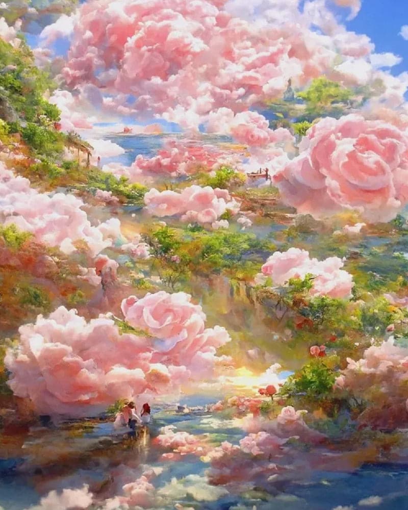 Pink rose fairyland