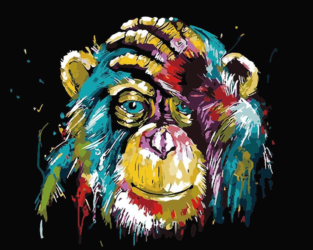 A iridescent ape