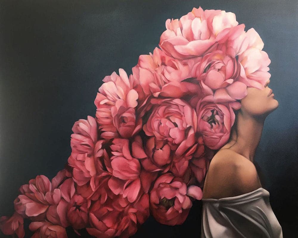 Paint-by-numbers-in-real-Abstract flower woman