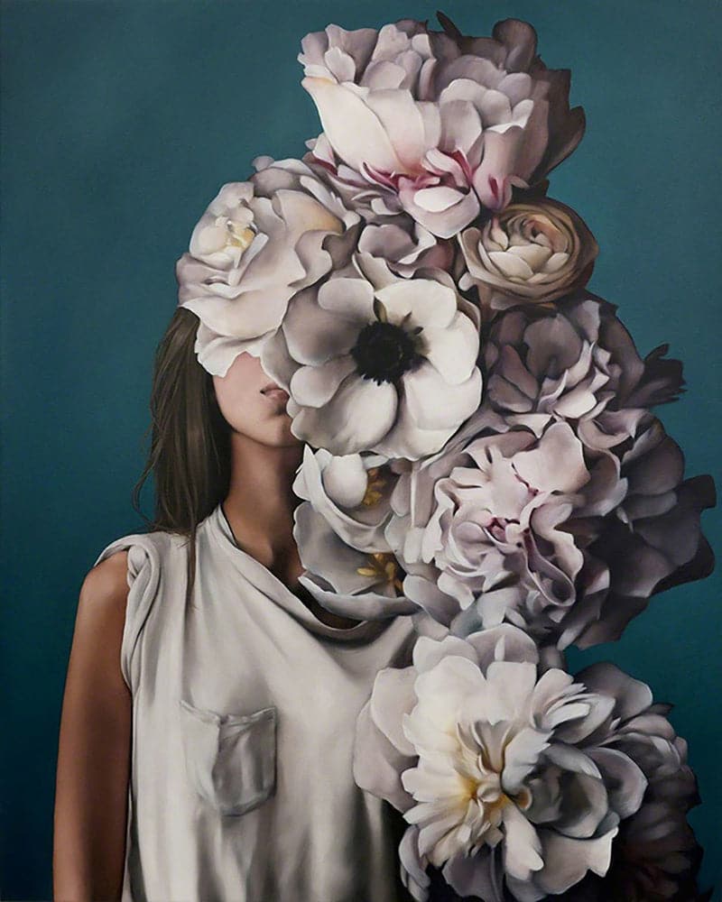 Paint-by-numbers-in-real-Abstract flower woman