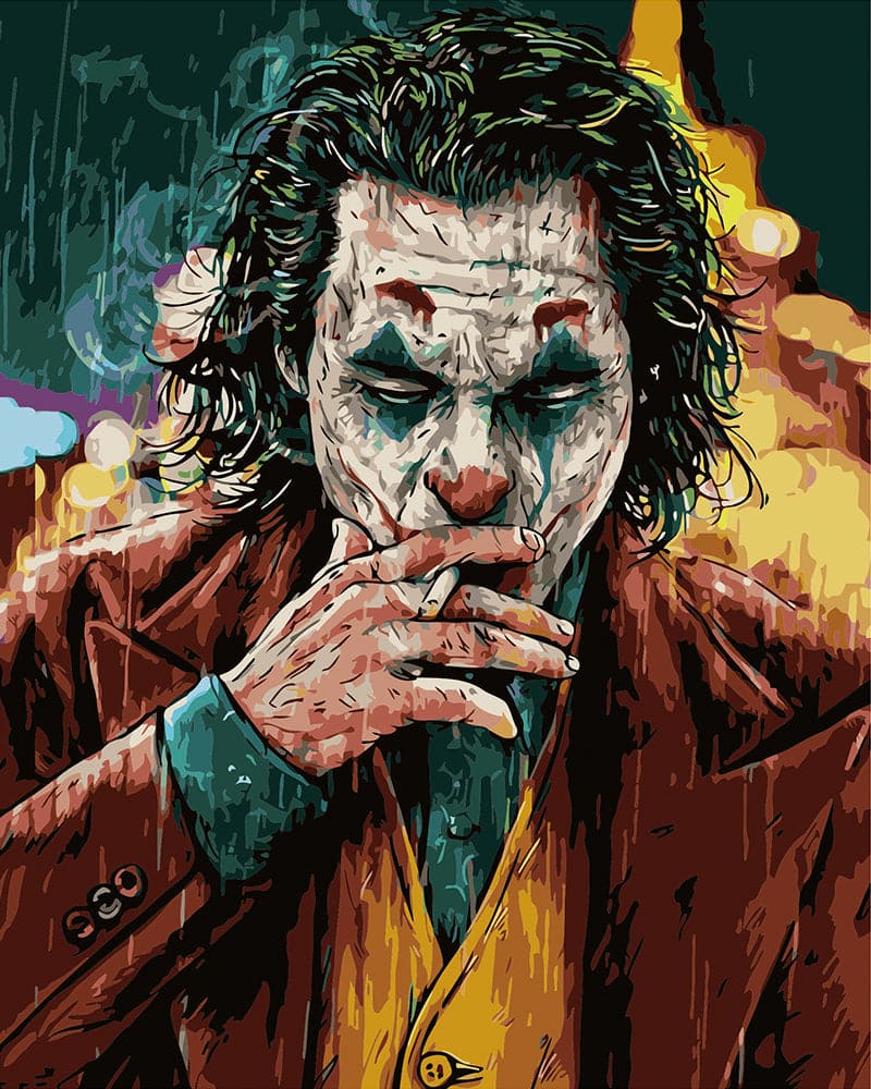 Joker in the rain