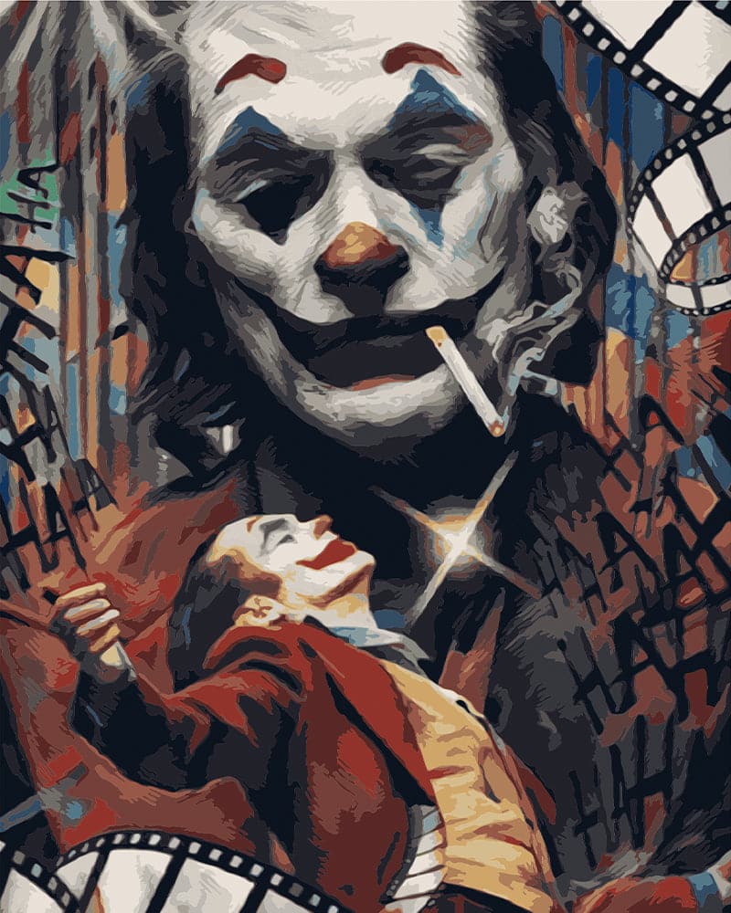 Joker with cigarette