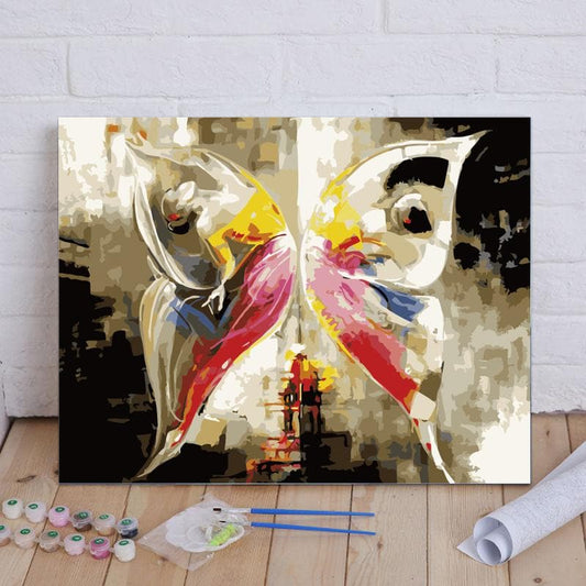 Abstract colorful butterfly